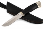 Нож Соболь (порошковая сталь Elmax, чёрный граб - мельхиор) распродажа - Нож Соболь (порошковая сталь Elmax, чёрный граб - мельхиор) распродажа