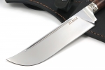 Нож Узбек-2 (порошковая сталь ELMAX, коричневая стабилизированная карельская берёза) - всадной монтаж - Нож Узбек-2 (порошковая сталь ELMAX, коричневая стабилизированная карельская берёза) - всадной монтаж