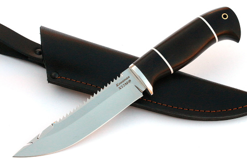 Нож Судак большой (х12МФ, чёрный граб) 