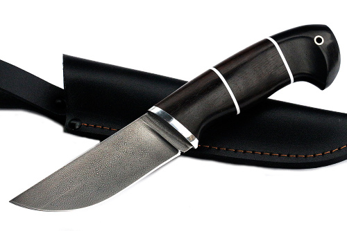 Нож Барсук (ХВ5-Алмазка, чёрный граб) 