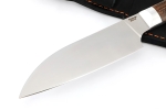Кухонный нож Сантоку малый кованая сталь 95x18 рукоять венге цельнометаллический - Кухонный нож Сантоку малый кованая сталь 95x18 рукоять венге цельнометаллический