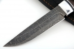 Нож Стрела (мозаичный дамаск с никелем, коричневая стабилизированная карельская берёза) - Нож Стрела (мозаичный дамаск с никелем, коричневая стабилизированная карельская берёза)