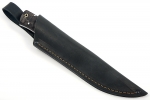 Нож Рысь (порошковая сталь ELMAX, рукоять чёрный граб обточенный под камень) цельнометаллический - Нож Рысь (порошковая сталь ELMAX, рукоять чёрный граб обточенный под камень) цельнометаллический