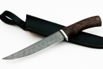 Нож Филейный средний (дамаск, венге) - Нож Филейный средний (дамаск, венге)