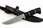 Нож Лесной (дамаск, чёрный граб) - Нож Лесной (дамаск, чёрный граб)