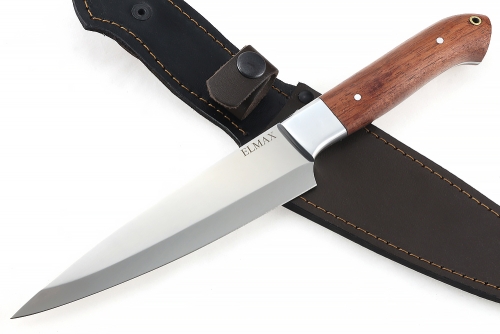 Нож Шеф-повар №8 (Elmax, цельнометаллический; рукоять - бубинга)  