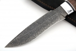 Нож Викинг (мозаичный дамаск с никелем, корчневая стабилизированная карельская берёза) - Нож Викинг (мозаичный дамаск с никелем, корчневая стабилизированная карельская берёза)