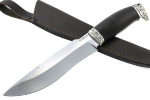 Нож Викинг (порошковая сталь Elmax, чёрный граб - мельхиор) - Нож Викинг (порошковая сталь Elmax, чёрный граб - мельхиор)
