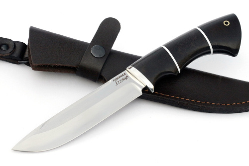 Нож Скат (х12МФ, чёрный граб) 