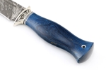 Нож Атака (сталь D2, карельская берёза синяя - мельхиор) - Нож Атака (сталь D2, карельская берёза синяя - мельхиор)