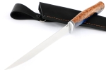 Нож Филейный средний (х12МФ, рукоять гибрид- карельская береза акрил синий) - Нож Филейный средний (х12МФ, рукоять гибрид- карельская береза акрил синий)