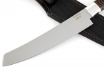 Нож Шеф-повар №2 (95х18, цельнометаллический; рукоять - венге) спуски от обуха - Нож Шеф-повар №2 (95х18, цельнометаллический; рукоять - венге) спуски от обуха