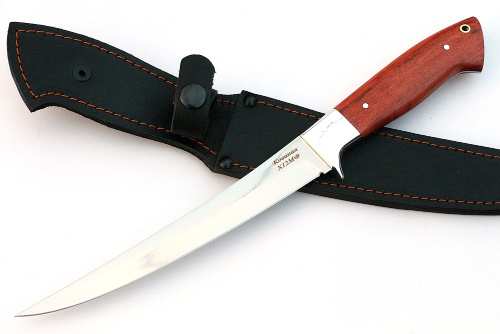 Нож Шеф-повар №7 (х12МФ, цельнометаллический; рукоять - бубинга) 
