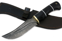 Нож Легион (дамаск-долы, чёрный граб)