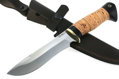 Нож Флагман (порошковая сталь Elmax, береста)