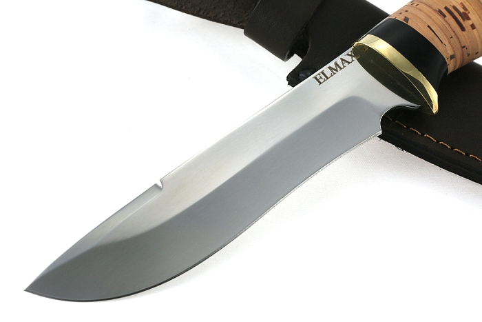 Нож Флагман (порошковая сталь Elmax, береста)
