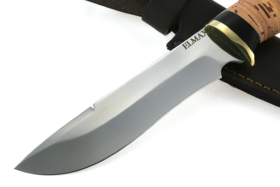 Нож Флагман (порошковая сталь Elmax, береста)