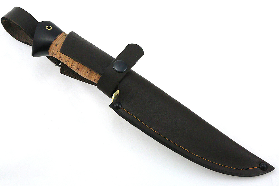 Нож Флагман (порошковая сталь Elmax, береста)