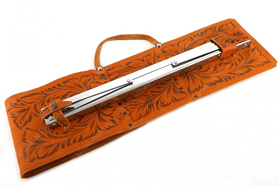 Шашлычница рыжая (шампура дерево-литьё), ручная художественная роспись