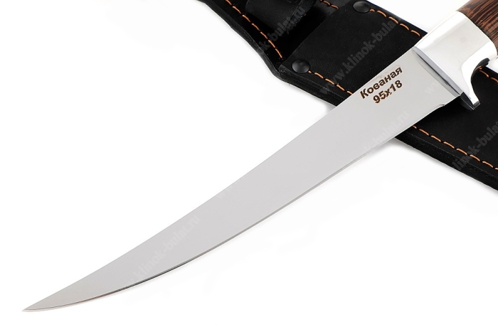 Нож Шеф-повар №10 (95х18, цельнометаллический; рукоять - венге)