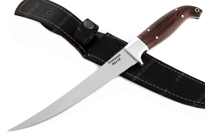 Нож Шеф-повар №10 (95х18, цельнометаллический; рукоять - венге)