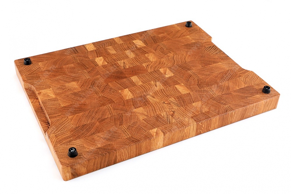 Торцевая разделочная доска большая 300х400 мм