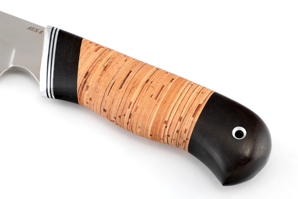 Нож Потрошитель (AUS8, береста)