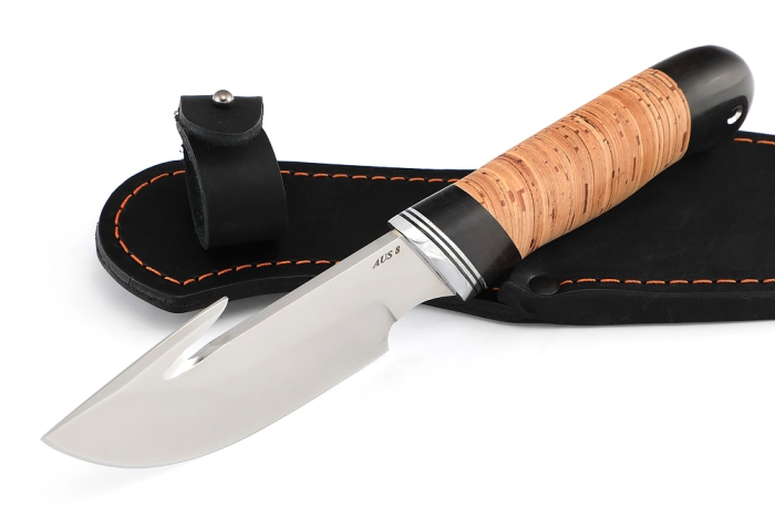 Нож Потрошитель (AUS8, береста)