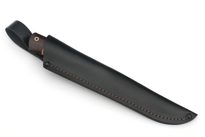 Нож Зубатка-2 (дамаск, береста)