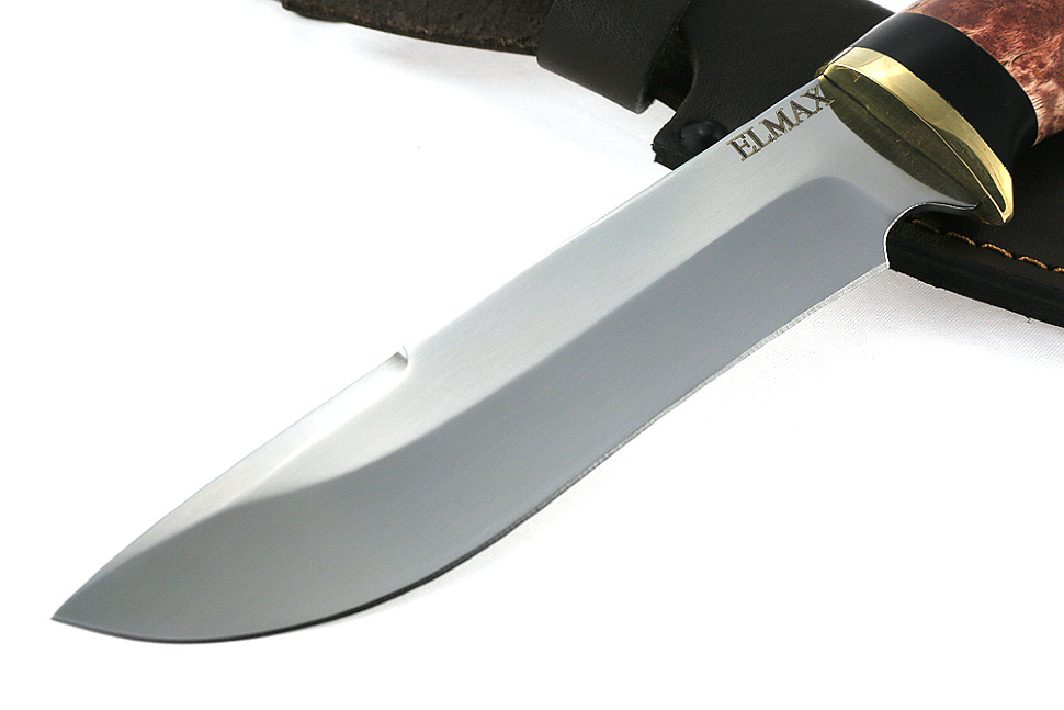 Нож Флагман (порошковая сталь Elmax, карельская береза)