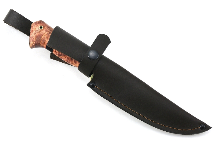 Нож Флагман (порошковая сталь Elmax, карельская береза)