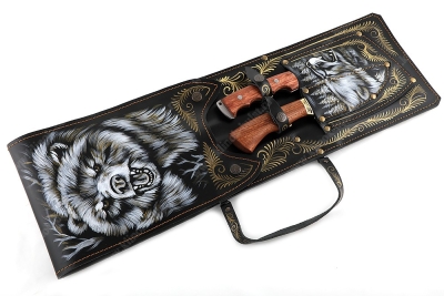 Шашлычница чёрная (шампура дерево-литьё), ручная художественная роспись