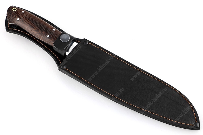 Нож Шеф-повар №12 (95х18, цельнометаллический; рукоять дюраль - венге)