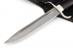 Нож Классика (К340, чёрный граб - мельхиор) - Клинок ножа Классика сталь К340 фото