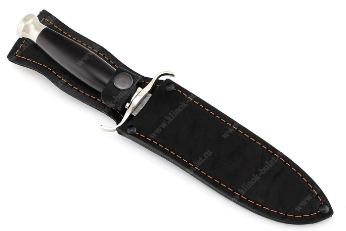 Нож Классика (К340, чёрный граб - мельхиор)