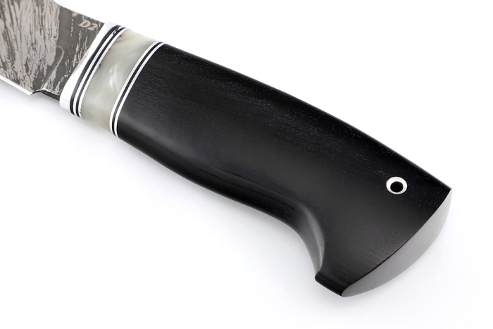 Нож Викинг (D2, акрил, чёрный граб)