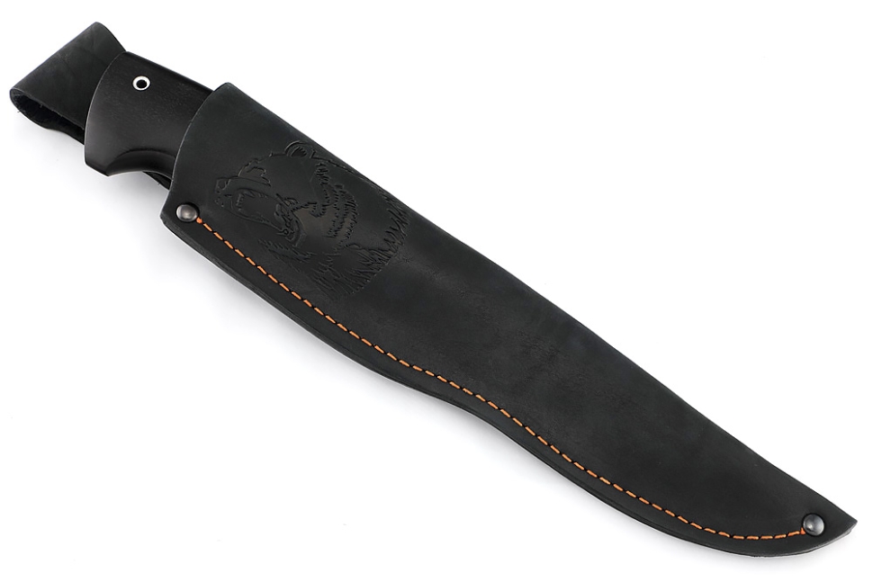 Нож Викинг (D2, акрил, чёрный граб)