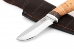 Нож Соболёк (х12МФ, береста) - Клинок небольшого охотничьего ножа фото