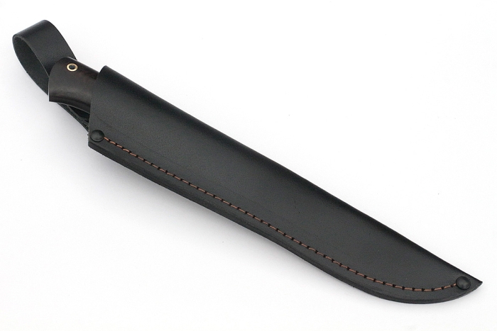 Нож Зубатка-2 (дамаск, чёрный граб)