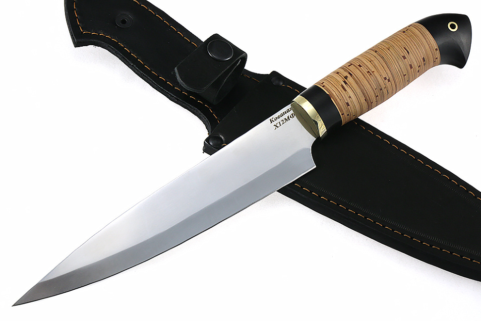 Нож Шеф-повар №8 (х12МФ, береста)