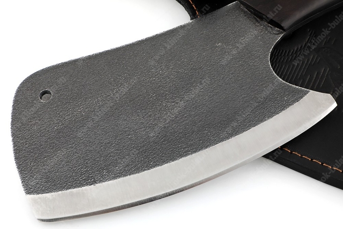 Топорик охотничий (сталь 95х18 со следами ковки, рукоять - чёрный граб) цельнометаллический 