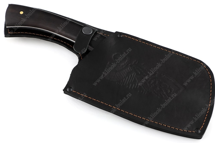 Топорик охотничий (сталь 95х18 со следами ковки, рукоять - чёрный граб) цельнометаллический 