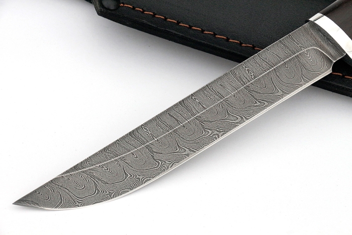 Нож Зубатка-2 (дамаск, карельская берёза)