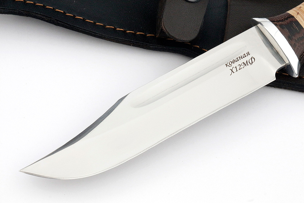 Нож Атака (х12МФ, береста)