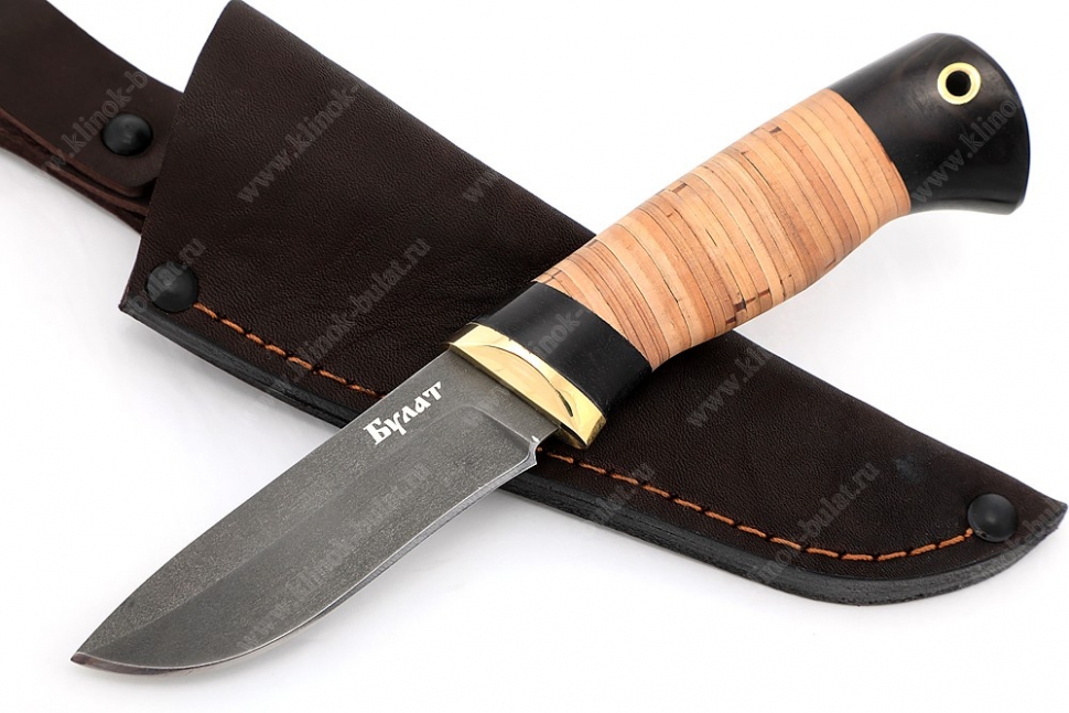 Нож Соболёк (Булат, береста)