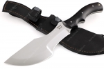 Нож Трекер (сталь 95х18, рукоять чёрный граб) цельнометаллический  - Нож Трекер (сталь 95х18, рукоять чёрный граб) цельнометаллический 