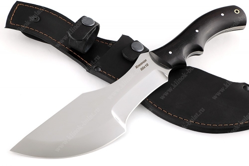 Нож Трекер (сталь 95х18, рукоять чёрный граб) цельнометаллический  