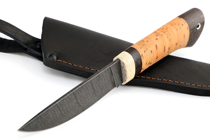 Нож Рысь-2 (дамаск, береста) распродажа