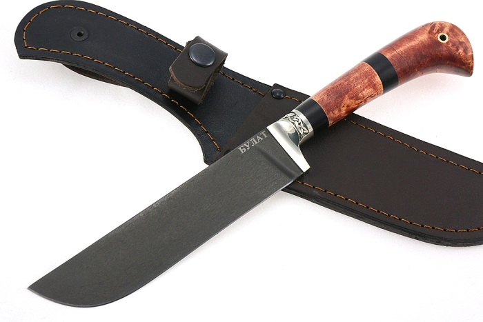 Нож Узбек (булат, карельская береза)