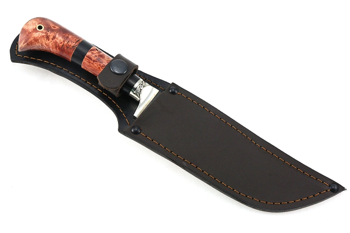 Нож Узбек (булат, карельская береза)